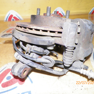 Ступица Nissan N15/B14/R11 Pulsar/Sunny/Presea перед, лев 2WD ABS. В сборе с диском и суппортом. 40015-0M000.40015-0M005.40202-0M000.40202-0M010.40206-0M601.