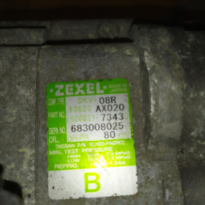 Компрессор кондиционера NISSAN CR12/CR14 /-AX012