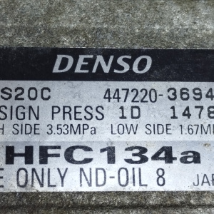Компрессор кондиционера Honda F23A Odyssey RA6 ПРОБЕГ 57 т.км. 447220-3694/-3693 / 38810-PGM-003