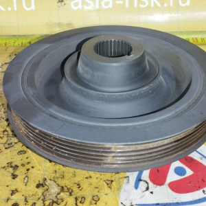 Шкив коленвала Honda F23A Odyssey RA3 6+4 ручейка диаметр 180/107 мм. ДЕФЕКТ СКОЛ 13810-PEA-007