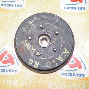 Ступица TOYOTA ACA20/ACA21/ACA22/ACA23/CLA20/CLA21 RAV4 зад, прав 4WD ABS.Барабанные тормоза. Без продольного рычага. В сборе с барабаном и колодками. 42410