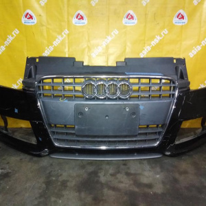 Бампер Audi TT 8J3 '2006-2010 перед S Line под омыватели фар (дефект решётки) 8J0807437D