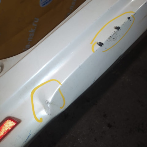 Бампер NISSAN Serena C25 зад HWS (Highway Star grade ) ДЕФЕКТ 85022-CY80H