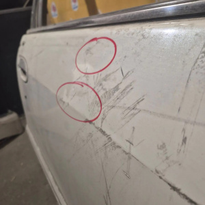 Дверь боковая NISSAN Cefiro/Maxima A33 перед, прав Дефект (цена за голое железо)