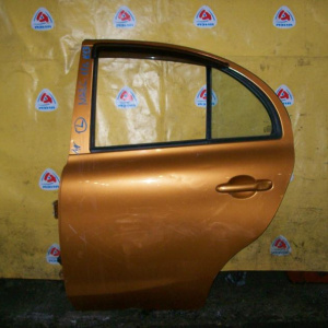 Дверь боковая NISSAN March K13 зад, лев (цена за голое железо)