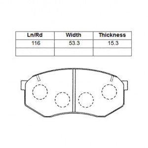 Колодки тормозные Toyota Mark II/Chaser/Cresta GX81/JZX81/LX80/MX83/SX80 ОСТАТОК 50% F 04465-22040/PF-1246