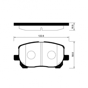 Колодки тормозные Toyota Ipsum ACM21/ACM26/AHR10/AZR60/AZR65/ZZE136/ZZE137/ZZE138 1AZ-FE ОСТАТОК 40-50% F 04465-02070/PF-1470
