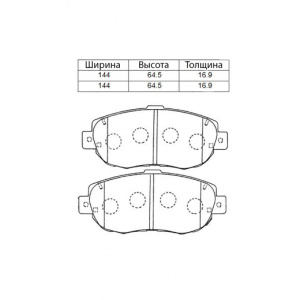 Колодки тормозные Toyota Altezza JCE15/UZZ40/JZS147/JZS160/UZS160L ОСТАТОК 30-40% F 04465-30231/PN1324