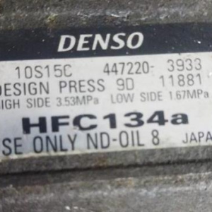 Компрессор кондиционера Toyota 1AZ-FE RAV4 ACA21 диаметр шкива 135 мм. ( W404 ) 447220-3933