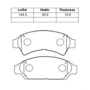 Колодки тормозные Toyota Vista/Camry SV30/SV32/SV33/SV35/CV30 3S-FE ОСТАТОК 70% F 04465-32080/PF-1259