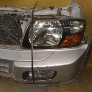 Ноускат Mitsubishi Pajero V75W '1999-2003 Без радиатора охлаждения Без решетки Дефект бампера ф.100-87419 тум.P0239