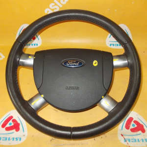 Подушка безопасности Ford Mondeo 3 GE/B4Y/B5Y/BWY '2000-2007 водителя с зарядом 2 фишки, с рулем 4 спицы кожа 3S71F042B85CAW 1302896