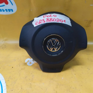 Подушка безопасности Volkswagen Polo 6R1 '2008-2014 водителя с зарядом 1 фишка, 3 спицы 6RS880201