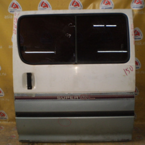 Дверь боковая TOYOTA Hiace LH100 зад, лев Сдвижная груз.пасс. (Super) Дефект,коррозия  (в сборе)