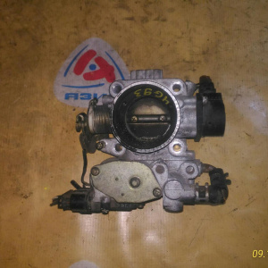 Заслонка дроссельная MITSUBISHI 4G92/4G93 CB4W/CD5W 2 вак. трубки