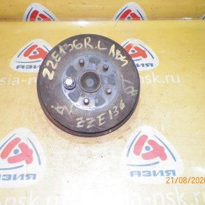 Ступица Toyota ZZE136/ZZE132 Voltz/Matrix зад, лев 2WD ABS.Барабанные тормоза.5 шпилек.В сборе с барабаном и колодками. 42450-01010.42431-01030