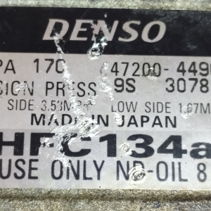 Компрессор кондиционера Toyota 5VZ 4Runner/Land Cruiser Prado VZN185/VZJ95 4 ручейка