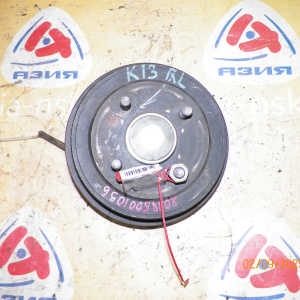Ступица Nissan K13 March зад, лев ABS. Барабанные тормоза. В сборе.
