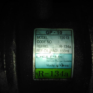 Компрессор кондиционера Daewoo LQ2/F8CV Matiz M100 '1998-2006 GP-10 72013