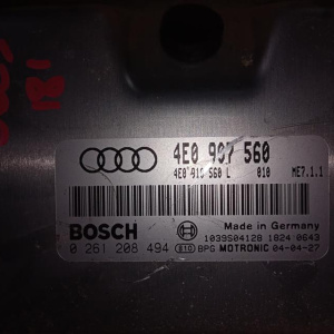 Блок управления двс Audi A8 D3/4E2 BFL '2002-2007 3.7 V8 6AT 280 л.с. 4WD 6AT 0261208494 4E0907560