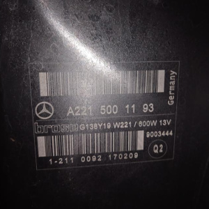 Ноускат Mercedes S-Class W221 AT RHD HID-ксенон, омыватели, туманки, парктроники A2218800270