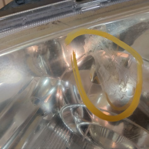 Фара HONDA P6360 лев CR-V RE4 ксенон дефект стекла