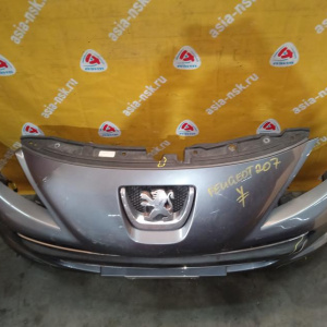 Бампер Peugeot 207 A7 '2009-2013 перед в сборе (туманки) дефект 9688071577