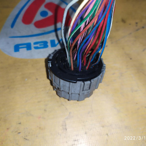 Разъём управления акпп Nissan Murano/Teana Z50/Z51/J31/U31 VQ35-DE R 2WD/4WD CVT наружный 22 контакта ( провода во всех отверстиях )