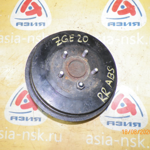 Ступица Toyota ZGE20/ZRT261 Wish/Allion/Premio зад, прав 2WD ABS Барабанные тормоза. В сборе с барабаном и колодками. 42450-20080.42431-12300