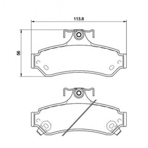 Колодки тормозные Toyota Camry ACV40/ASV50/GSV40/GSV50 ОСТАТОК 80% R 04466-06080/PN-0829