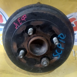 Ступица TOYOTA SCP10/SCP11/NCP10/NCP11/NCP12/NCP19 VITZ/Platz зад, прав 2WD ABS.(Дефект датчика).Барабанные тормоза,Барабан-181мм. В сборе с барабаном и кол