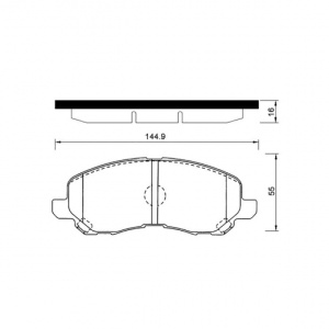 Колодки тормозные Mitsubishi Airtrek CU2W/GA2W/N84W/N94W/CV5W/EA3A/CY4A/CS1A/CW5W 4G63 ОСТАТОК 80-90% F MN102618/MR493255/PF-3469