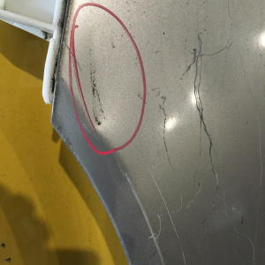 Крыло HONDA Avancier TA1 перед, лев дефект (продается без крепления бампера)