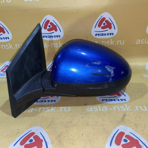 Зеркало Chevrolet Aveo T300 лев 7к синий, правый руль '2011-