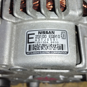 Генератор Nissan VK45 Fuga Y50 3 конт. 6 ручейков ( L/S/C ) 12V. 150A. 23100-EG910