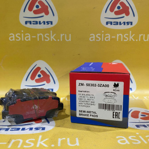 Колодки тормозные Hyundai ZM-58302-3ZA00 R Solaris '2010-