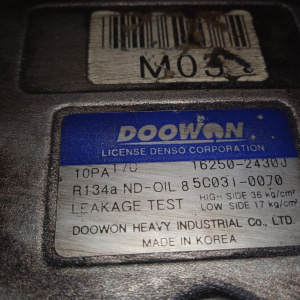 Компрессор кондиционера Hyundai Образец G6BA Tucson JM/BH/KM/JE/FQ '2005 2.7L 10PA17C 977012E300