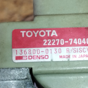Заслонка дроссельная Toyota 4S-FE Camry/Vista SV30 '1991- 22210-74720 a/t трамбл 4 болта OLD  ДЕФЕКТ ДАТЧИКА