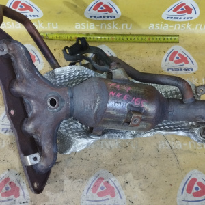 Коллектор выпускной Toyota 1NZ-FXE Corolla Axio/Aqua NKE165/NHP10 2WD/4WD с катализатором 17140-21080