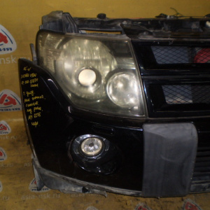 Ноускат Mitsubishi Pajero V93W 6G75 '2006-2011 a/t С омывателями фар (под уширитель) Решетка тюнинг ф.100-87874 Xenon тум.DIOD