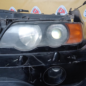 Ноускат BMW X5 E53 M62B44 '2000 668/9 АКПП, Левый руль, ксенон жёлт.пов., омыватели фар
