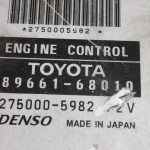 Коса ДВС Toyota 1ZZ-FE Wish ZNE10 '01.2003-08.2005 2WD a/t ДЕФЕКТ U341E 9 конт мех. заслонка + комп 89661-68010 контакты комп. в 4 ряда
