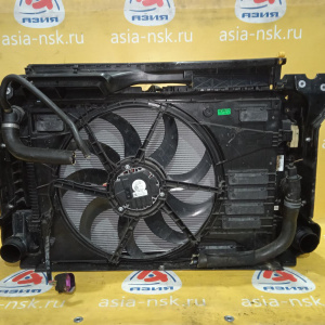 Рамка радиатора Volkswagen Polo AW1 CZPC/DKZC '2019 2.0 GTI в сборе кассета с радиаторами и вентилятором (рамка треснута сбоку)
