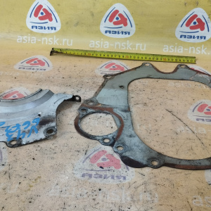 Кожух маховика Mitsubishi MD134618 + MD136105 Pajero V23W/V43W 6G72 a/t акпп=мкпп пластина между кпп и двс + крышка ( трамб. ) 12 VALVE