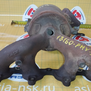 Коллектор выпускной HONDA D13B/D15B Civic/Partner EK3/EY7 ДЕФЕКТ ТРЕЩИНА под 2 кислородных датчика с катализатором 18160-PHV-J01