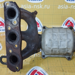 Коллектор выпускной Suzuki K6A-VE ДЕФЕКТ КРЕПЛЕНИЯ ЗАЩИТЫ с катализатором 83G-C01