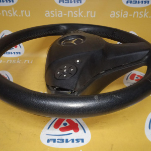 Руль Mercedes C-Class W204/W212 '2008 3 спицы кожа с кнопками, крышка без Airbag A2048604302 A2044602703