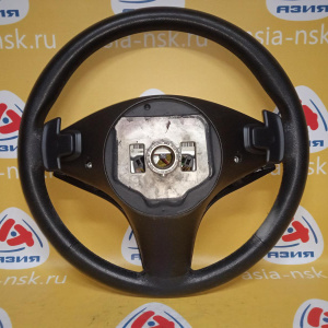 Руль Mercedes C-Class W204/W212 '2008 3 спицы кожа с кнопками, крышка без Airbag A2048604302 A2044602703