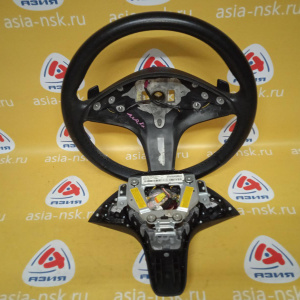 Руль Mercedes C-Class W204/W212 '2008 3 спицы кожа с кнопками, крышка без Airbag A2048604302 A2044602703