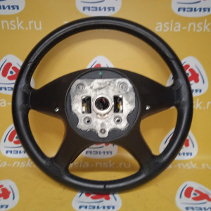 Руль Mercedes C-Class W204 '2008 4 спицы кожа с кнопками, крышка без Airbag A2044600303